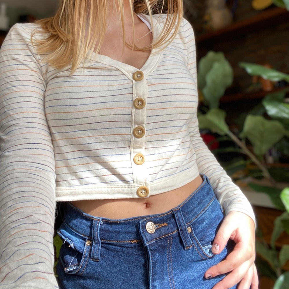 Forever 21 long sleeve crop top